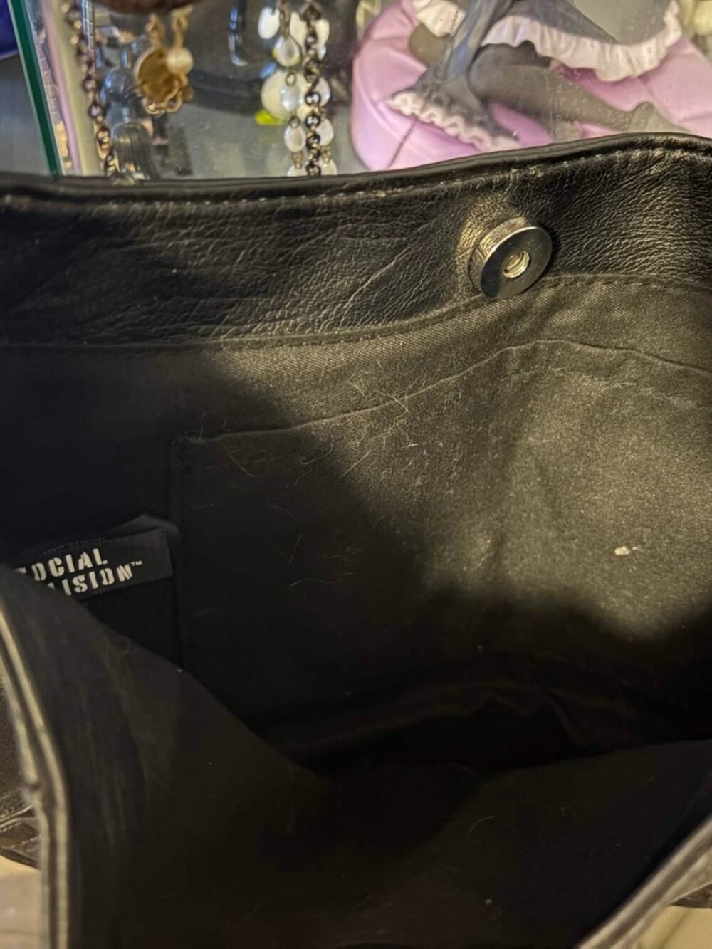 Alt Hot Topic Blck Purse ༻ - Picture 2 of 3